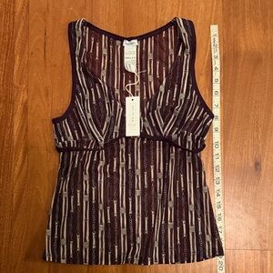 Intimissimi Purple and Cream Striped Chemise
